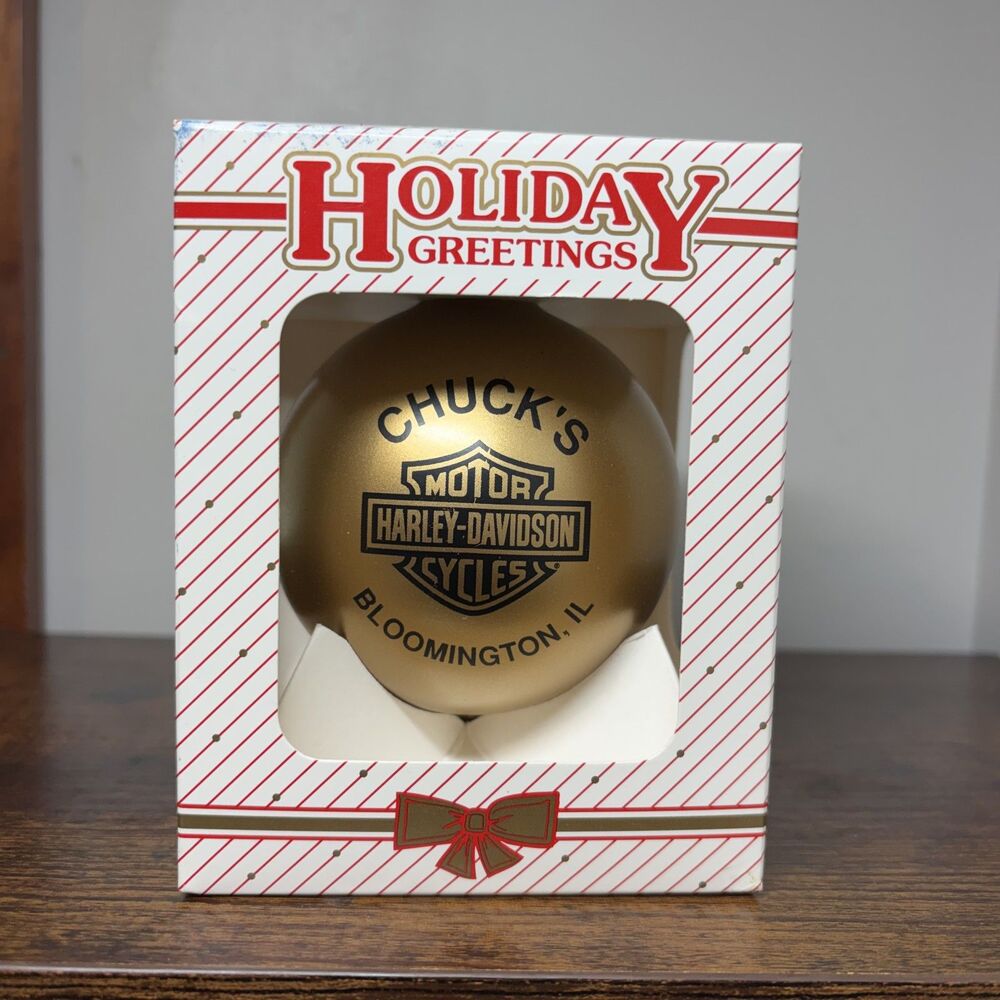 Harley Davidson Chuck’s Bloomington IL 2007 Christmas Ornament Harley Days